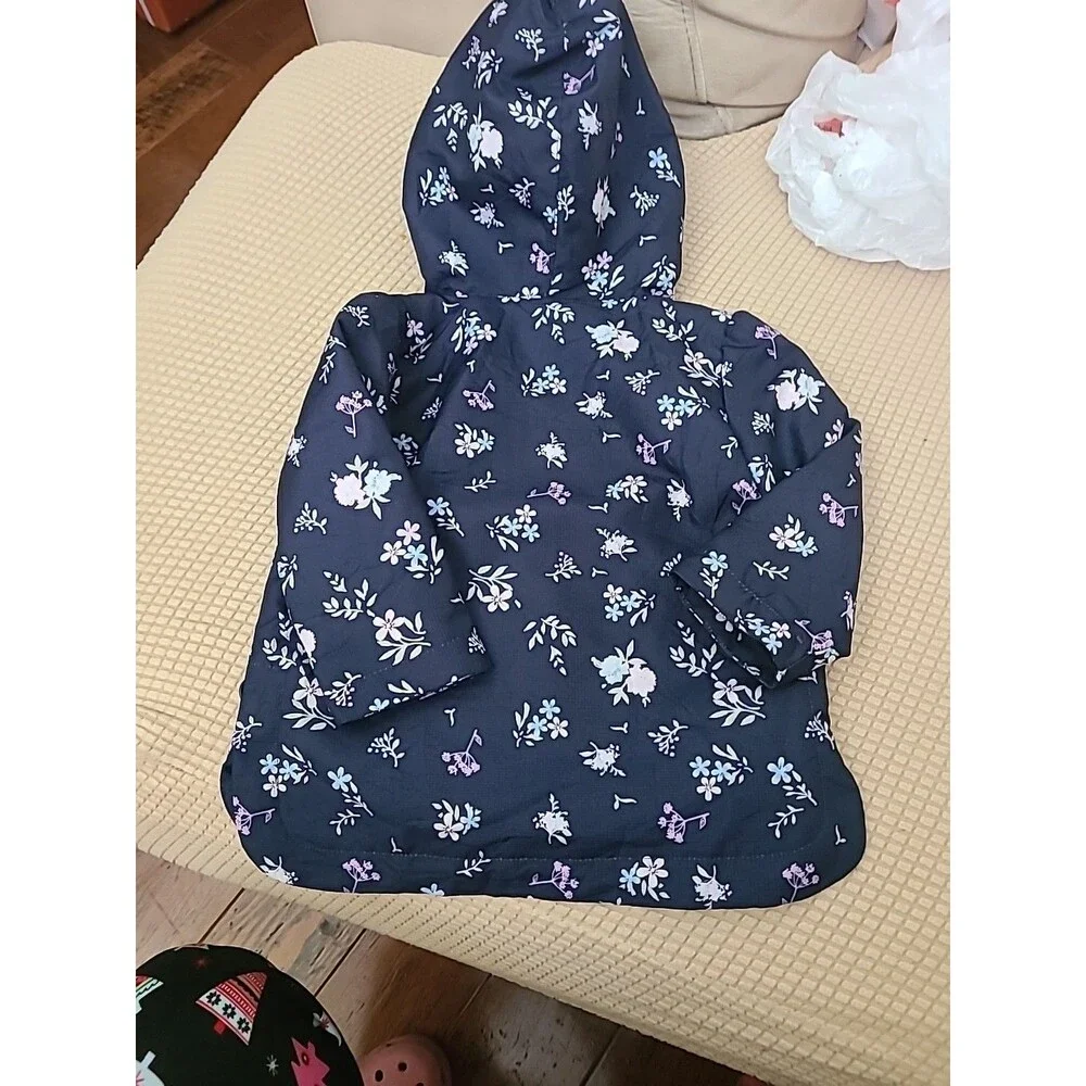 Koala Kids Floral Blue Jacket 9-12 Months Water Repellent Super!